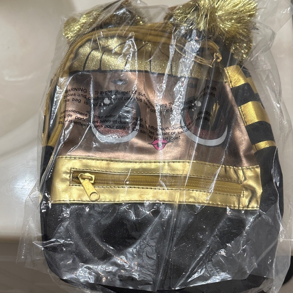 L.O.L. Surprise! Black and Gold Backpack